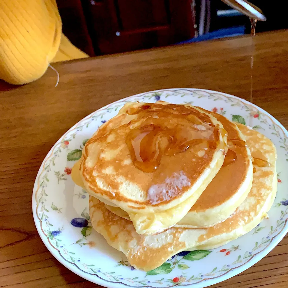 Snapdishの料理写真:子供たち手作りパンケーキ|もえさん