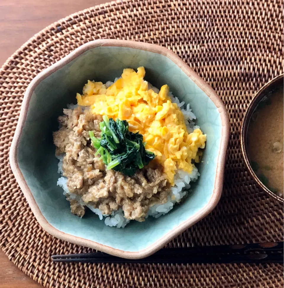 肉味噌そぼろご飯　　　　　　　　　　　Meat miso bowl|マユマユさん