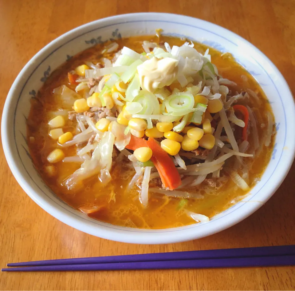 大豆のお肉ミンチで札幌味噌らーめん！|Gigi Cafeさん