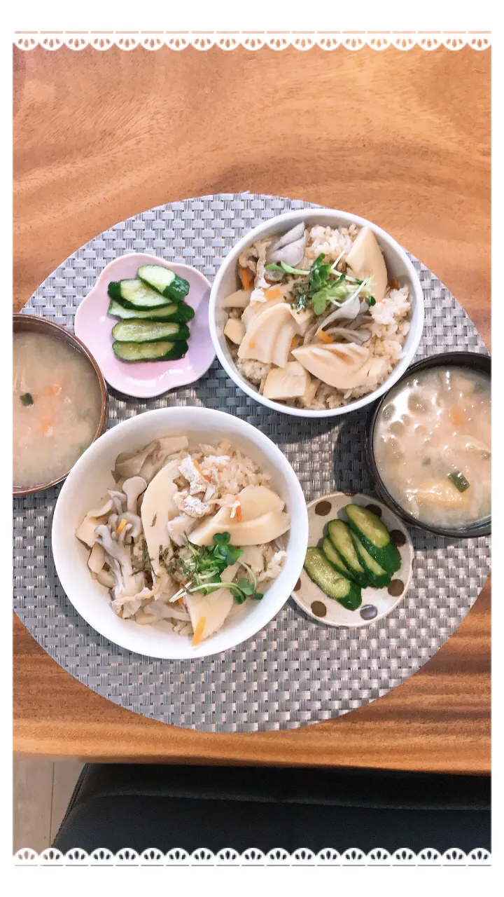 ❅︎今日のお昼❀︎竹の子ご飯❅︎|🌼はなちゃん🌼さん