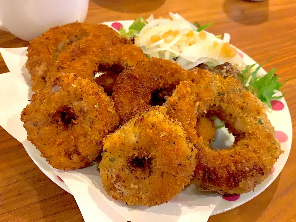 淡路島産新玉ねぎでトンデリングフライ|ふくすけ食堂さん