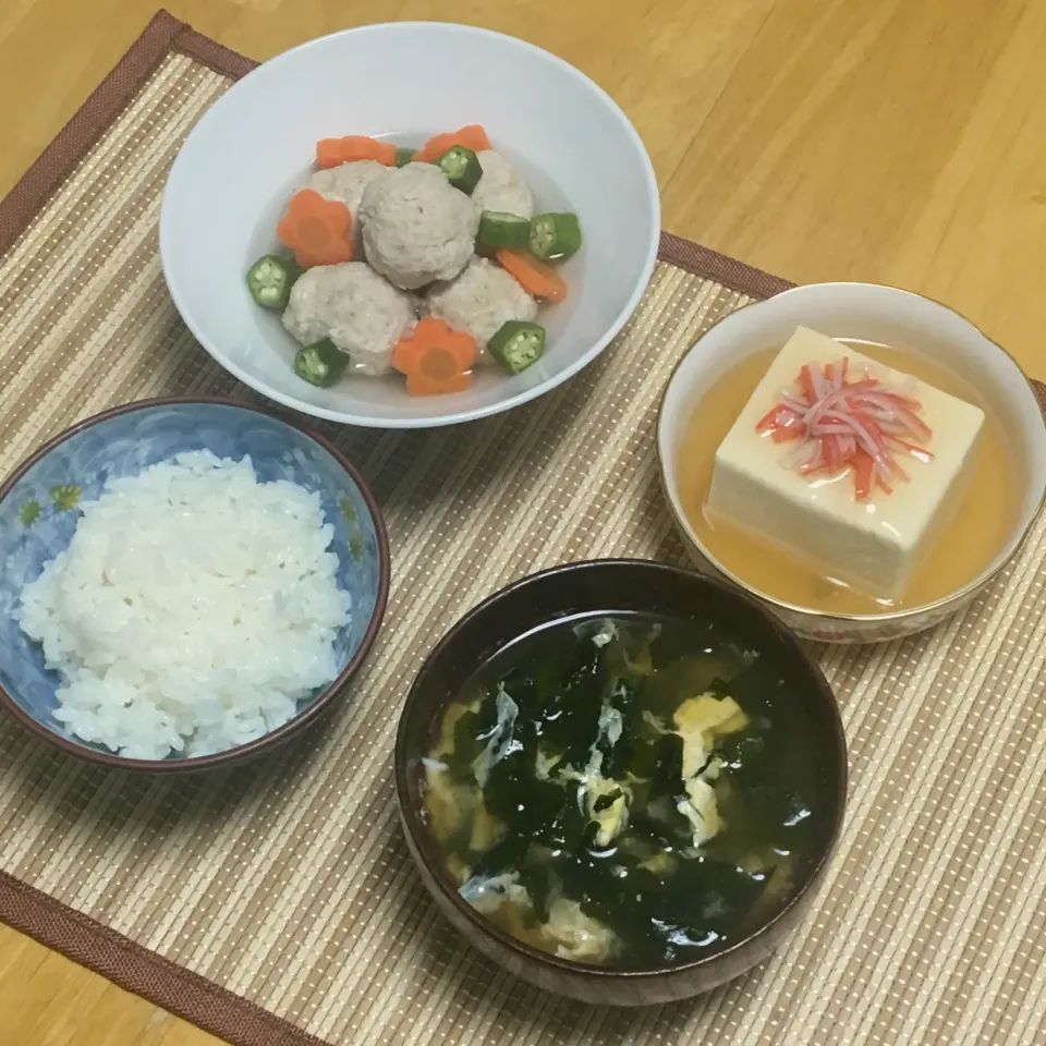 色鮮やかな、つくね定食|のんさん