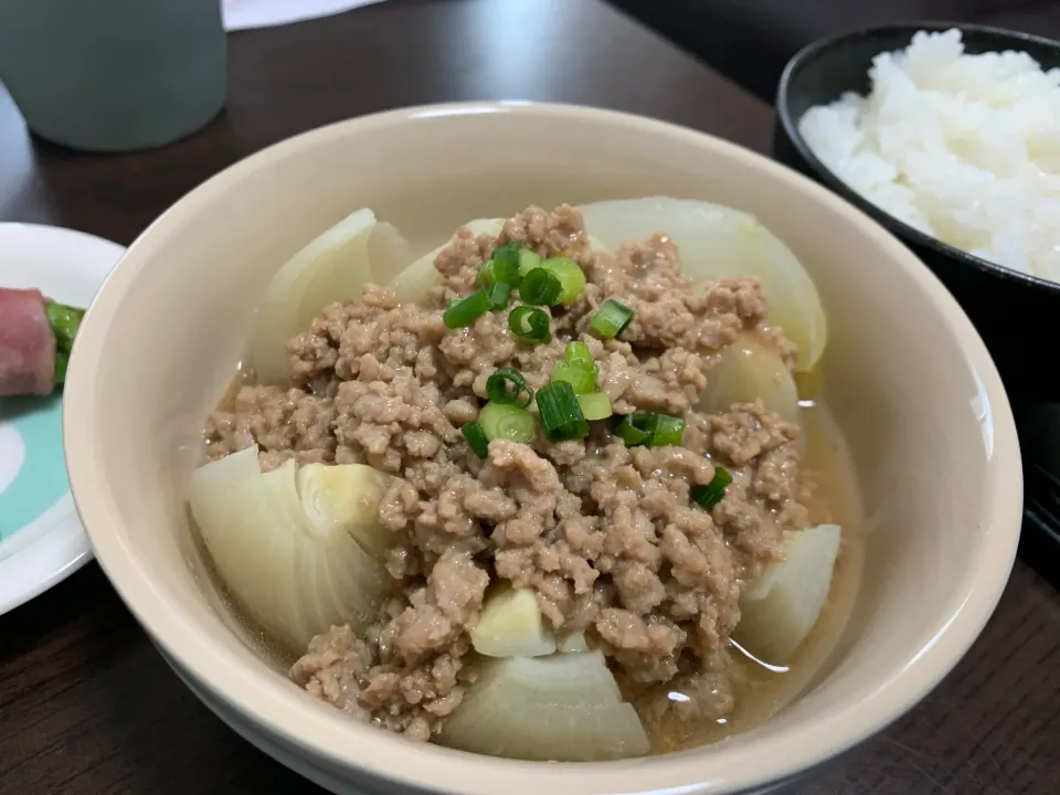 玉ねぎのそぼろあんかけ|ハルさん