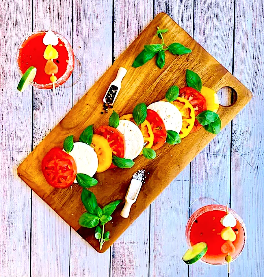 Caprese salad  & watermelon martini|Muratoさん