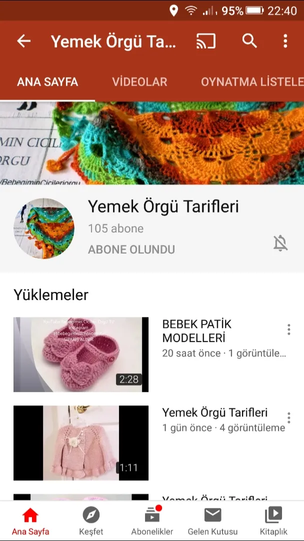 Snapdishの料理写真:my Chanel YouTube Yemek Örgü Tarifleri|bebegimincicileriorgutvさん