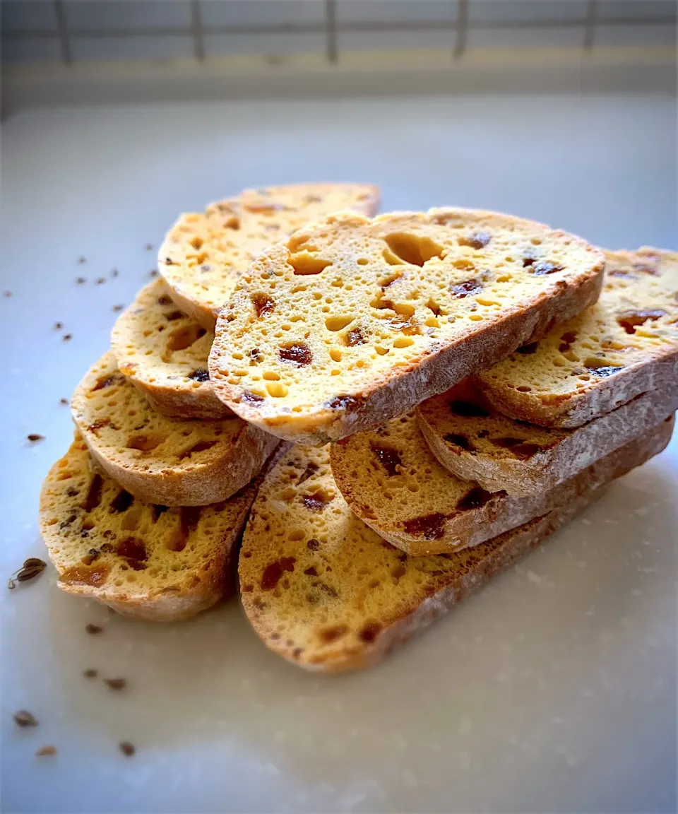 Anise Seed & Dried Peach Biscotti|gonbenさん