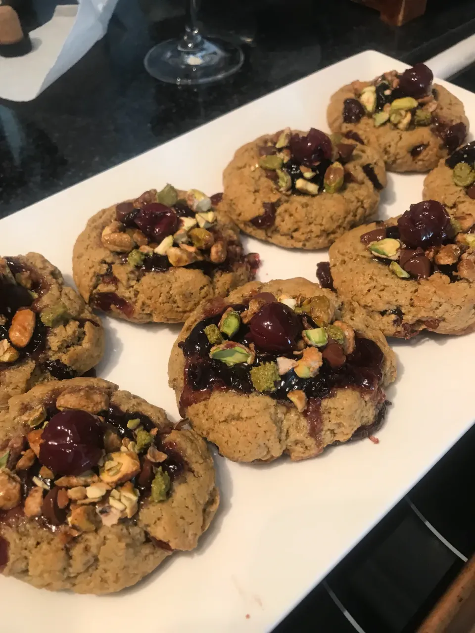 Pistachio Chocolate Cherry Cookies|Christine pavelkaさん