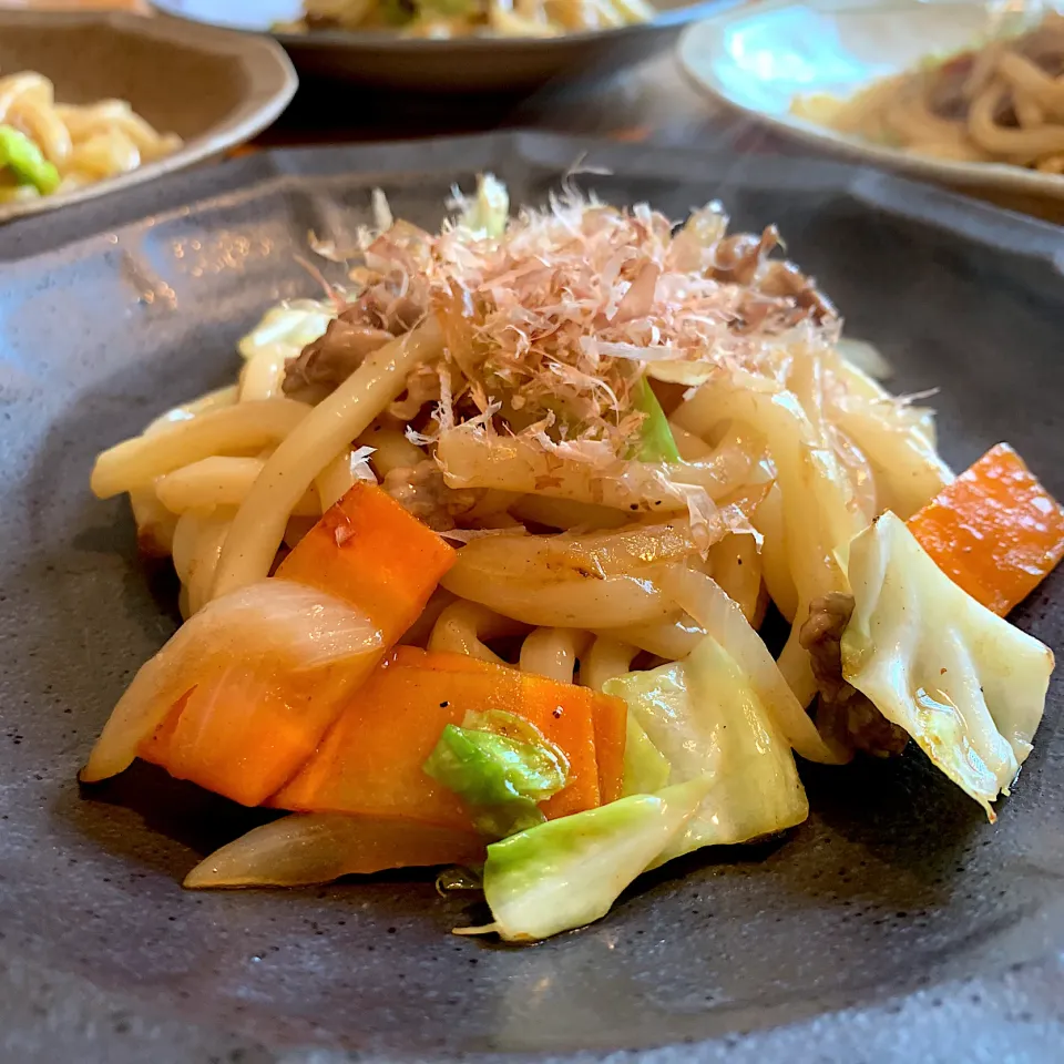 焼うどんから醤油味|いちごさん