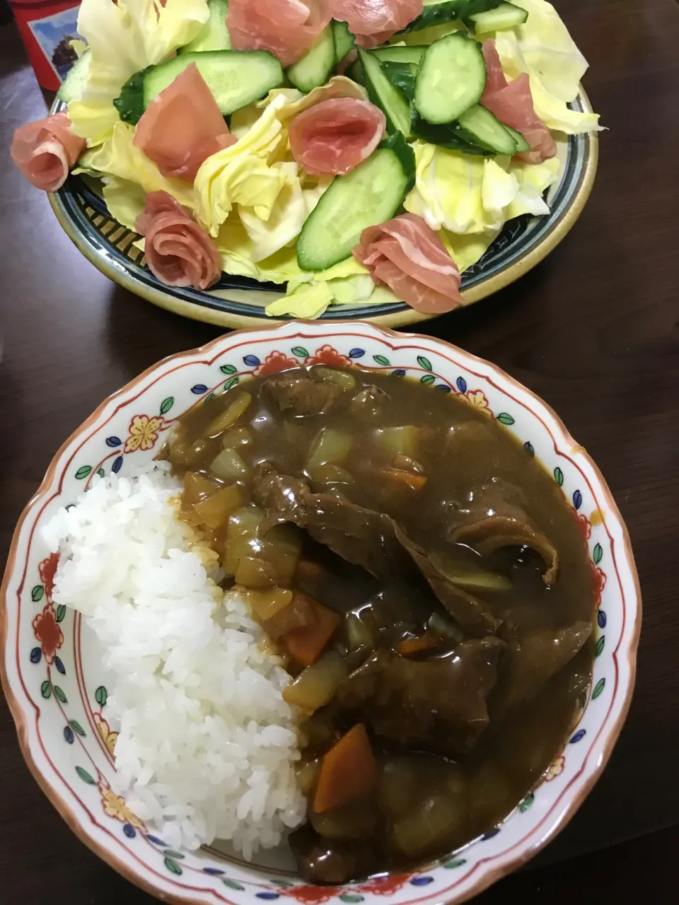 4月28日晩ご飯。おでん出汁の残りですじ肉カレー🍢🍛|あやさん