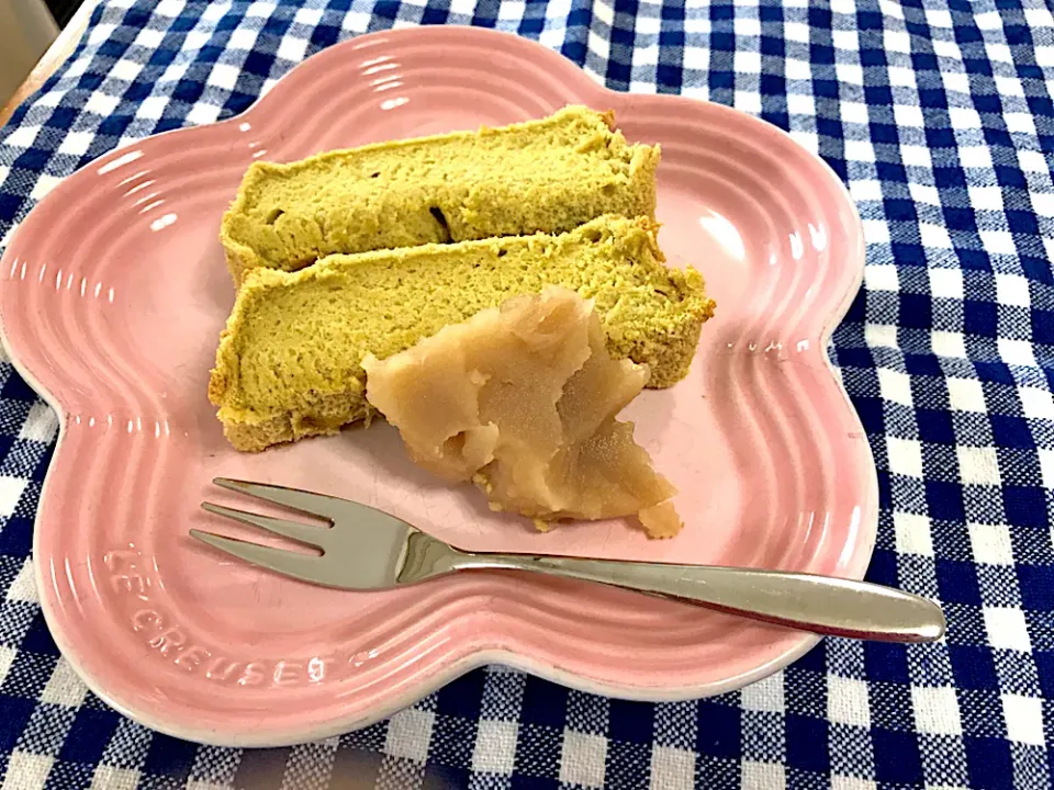 えいぽんさんの料理 抹茶のスフレケーキ❤️|えいぽんさん