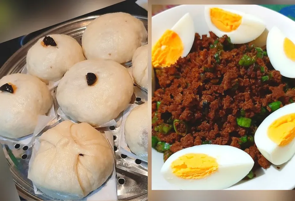 Snapdishの料理写真:Pau/Baozi/Bao ~ Filled with mince pork & egg|ģřãçîöůşさん