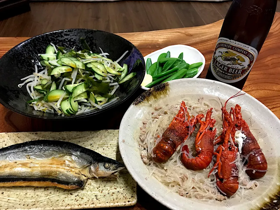 Snapdishの料理写真:2020.4.28 イセエビでクンオップウンセン🍻🍻🍻|ゆみずさん