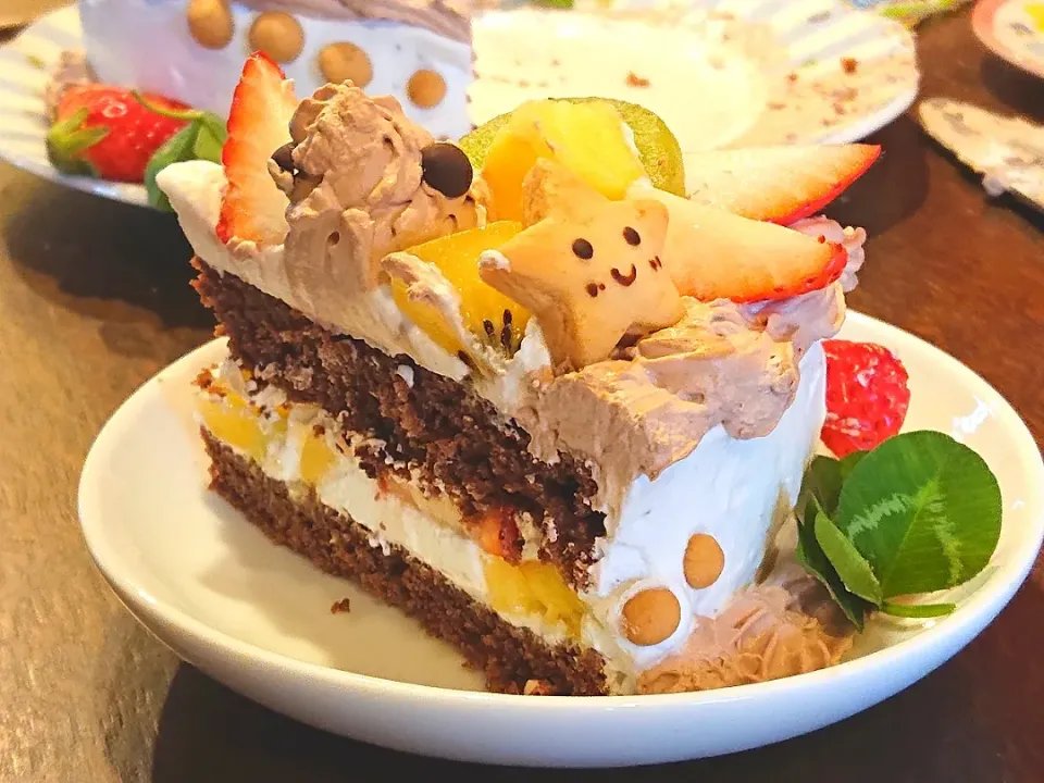 ヴィーガンバースデーケーキ☆まるカフェティッピ|亜依さん