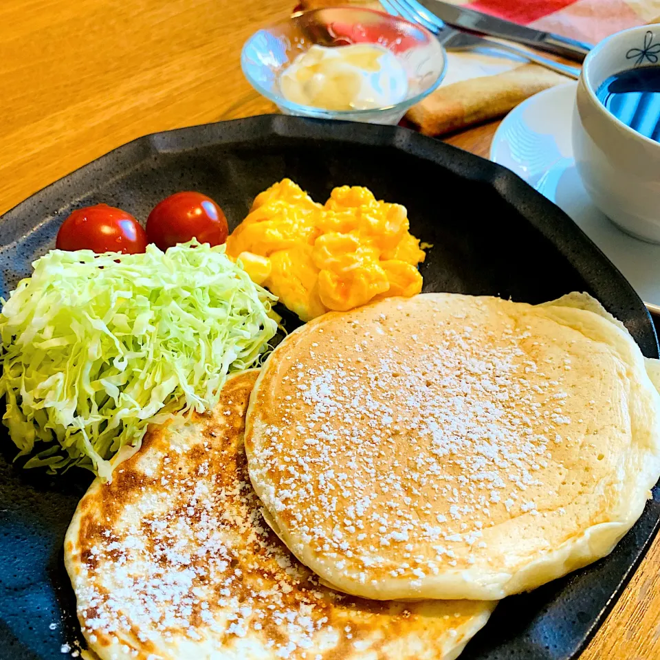 クランペット🥞朝ごパンケーキ|いちごさん