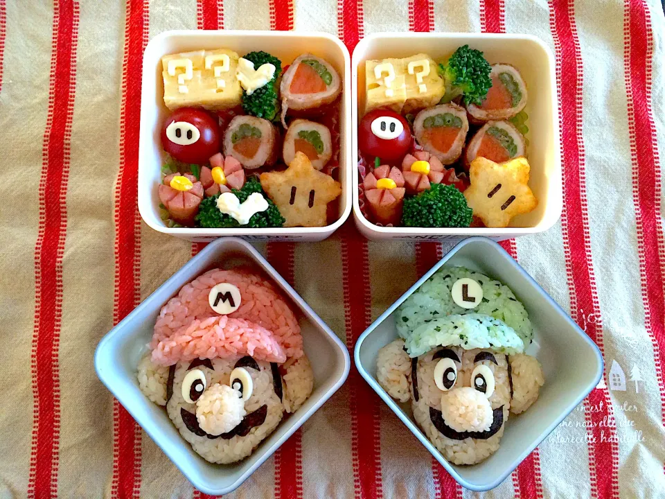 Snapdishの料理写真:マリオ・ルイージ弁当|あこさん