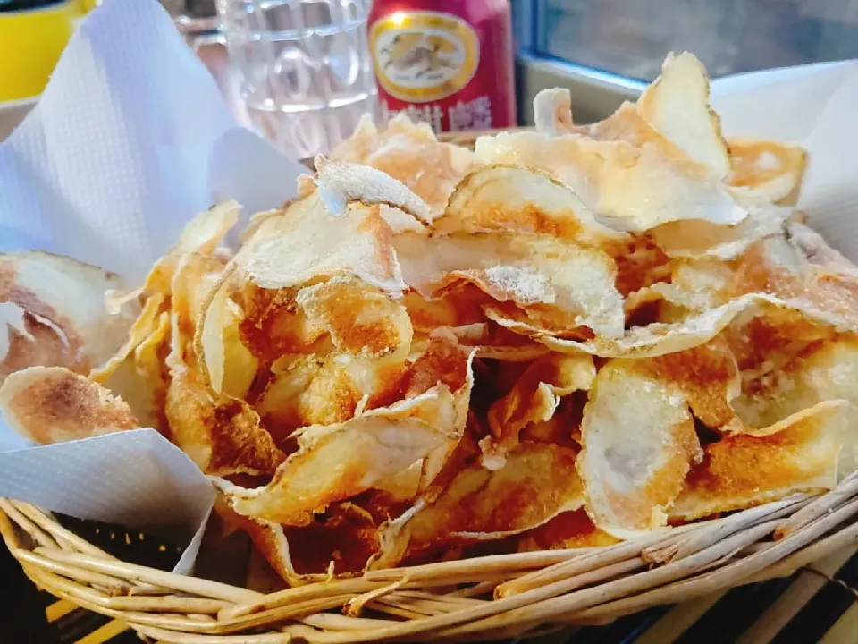 佐野未起さんの料理 野菜チップ　ポテトチップ　ごぼうチップ　レンコンチップ　ニンニク|Naomi Furuyaさん