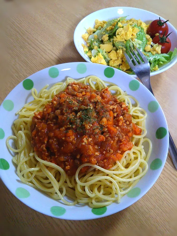 ミートソーススパゲッティ|ひなねこさん