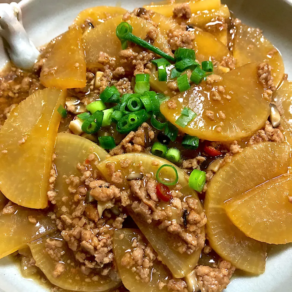 ひき肉と大根のおかず|のろさん