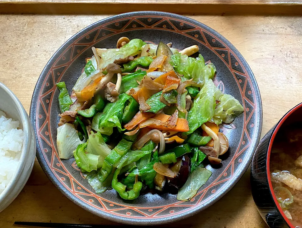 肉野菜炒め定食|こなちゅんさん