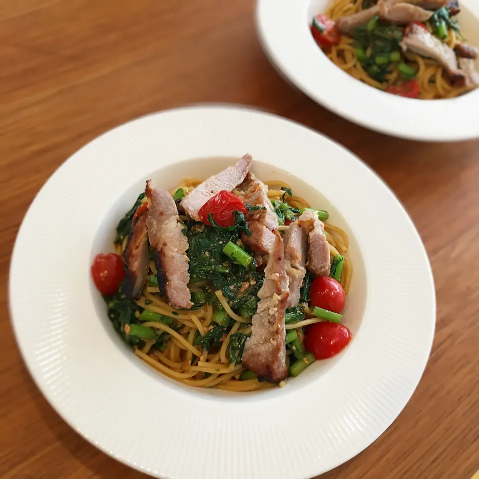 Snapdishの料理写真:味噌バターパスタ🍝味噌ラーメンが食べたくなり過ぎて|くろあおさん