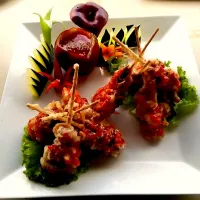 spicy on stick fried squid|Danilo Dizon Delfinさん