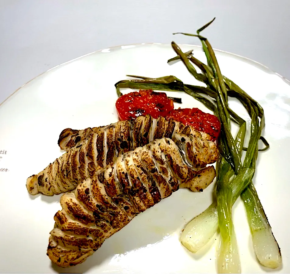 Jerk Chicken w/ onion leaf|gonbenさん