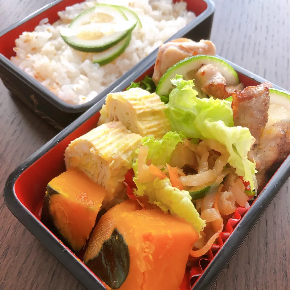 Snapdishの料理写真:4/30 カボスご飯弁当💗|あーるさん