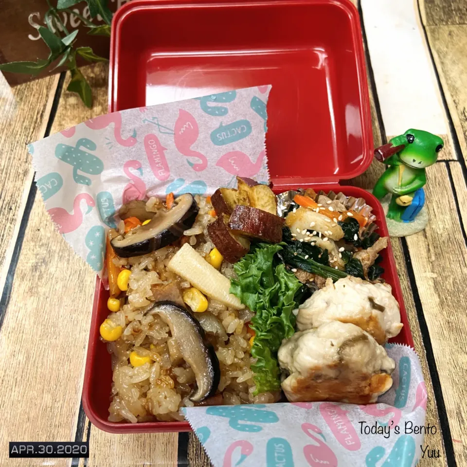 4/30☆*ﾟじぶん弁当。|ゆうさん