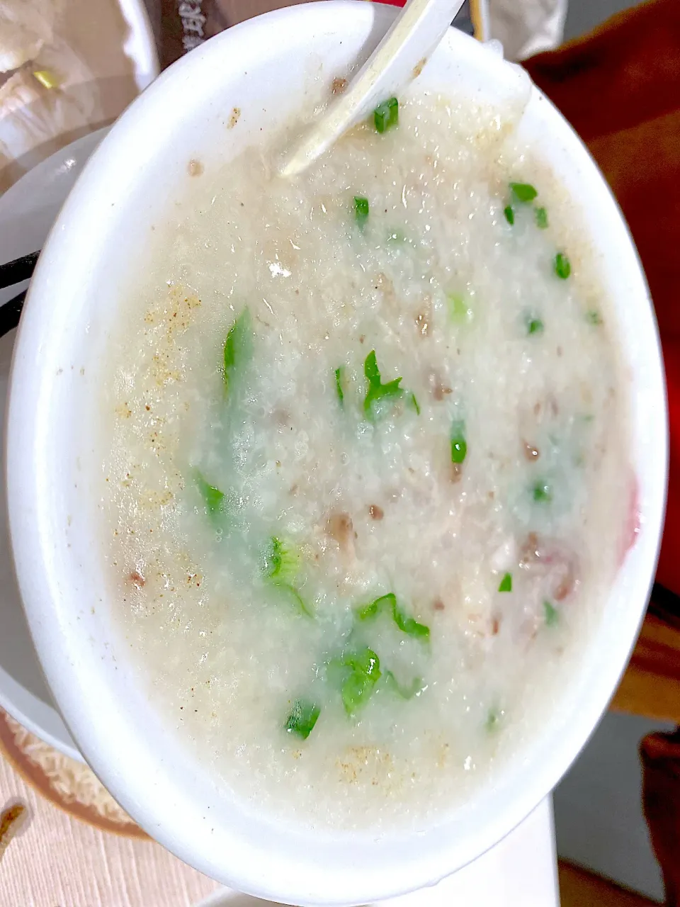 Fish and beef congee|skyblueさん