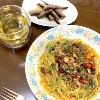 Snapdishの料理写真:パスタ　コン　レ　サルデ|Imosukeさん