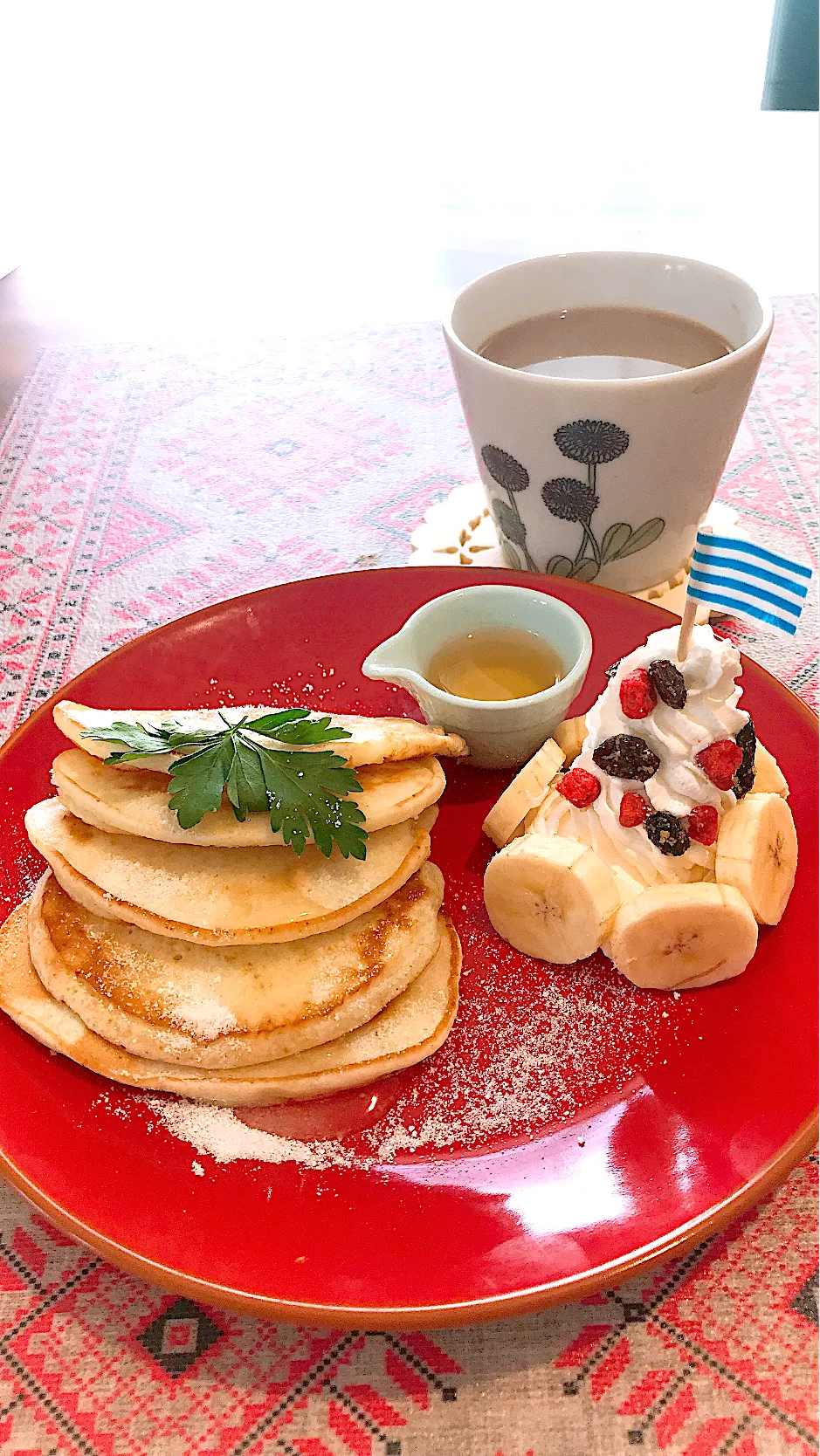 Snapdishの料理写真:❀︎今日もホットケーキ❀︎|🌼はなちゃん🌼さん