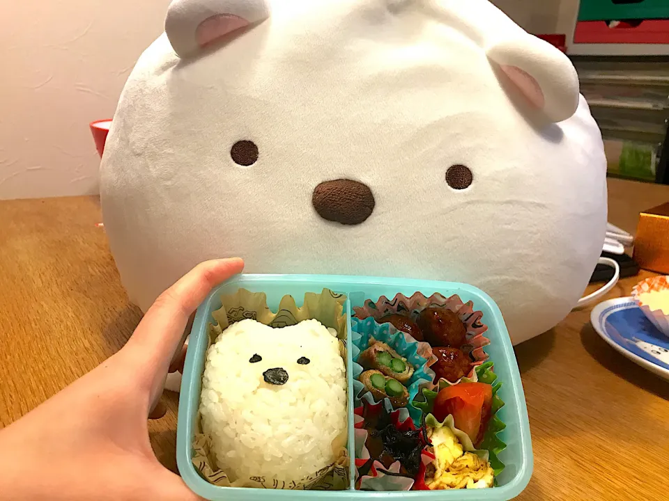 すみっコぐらしのしろくまおにぎり弁当|りりぽんさん