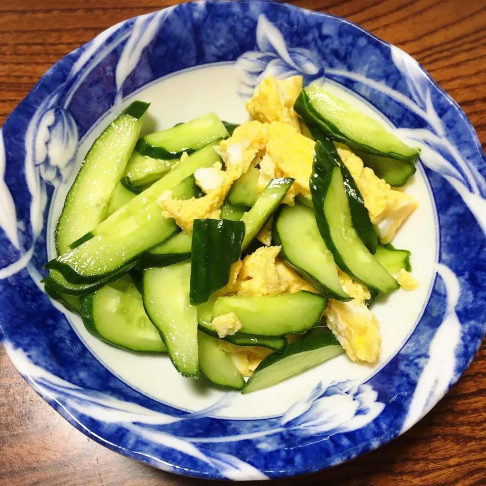 Snapdishの料理写真:きゅうりと卵のヤマサ和え🥒|めいこさん