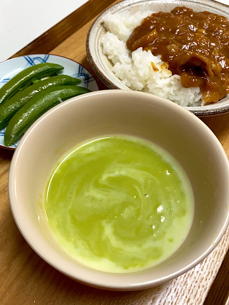 Snapdishの料理写真:えんどう豆のポタージュ|RKmamaさん