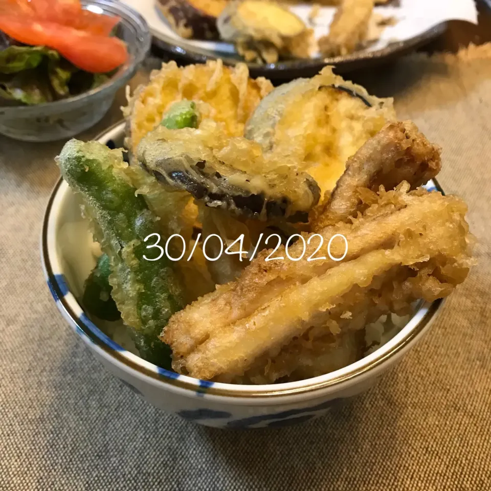 Snapdishの料理写真:穴子天丼|友さん