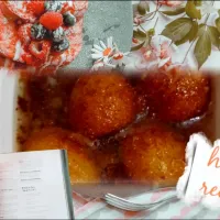 Snapdishの料理写真:hotty hotty gulabjamun❤💚💛🧡💙|Meenakshi Chawlaさん