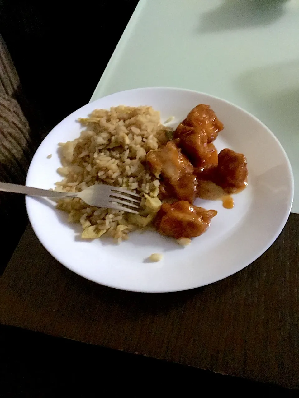 Sweet and sour chicken with egg fried rice|saki90さん