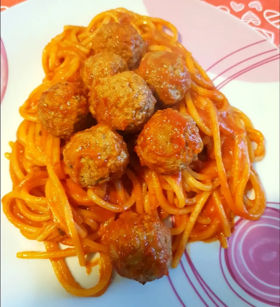 Snapdishの料理写真:#spaghettiwithmeatballs|Mirco Bianco Fabiさん