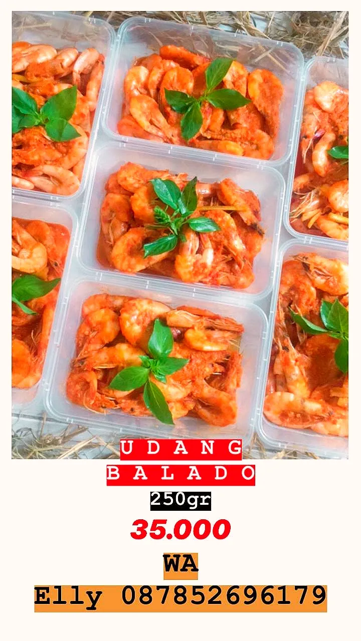 Open PO
(pemesanan H-1)
udang Balado
kemasan 250gr
rasanya mantul

hanya 35.000 / pac|Elizabeth Xaveriaさん