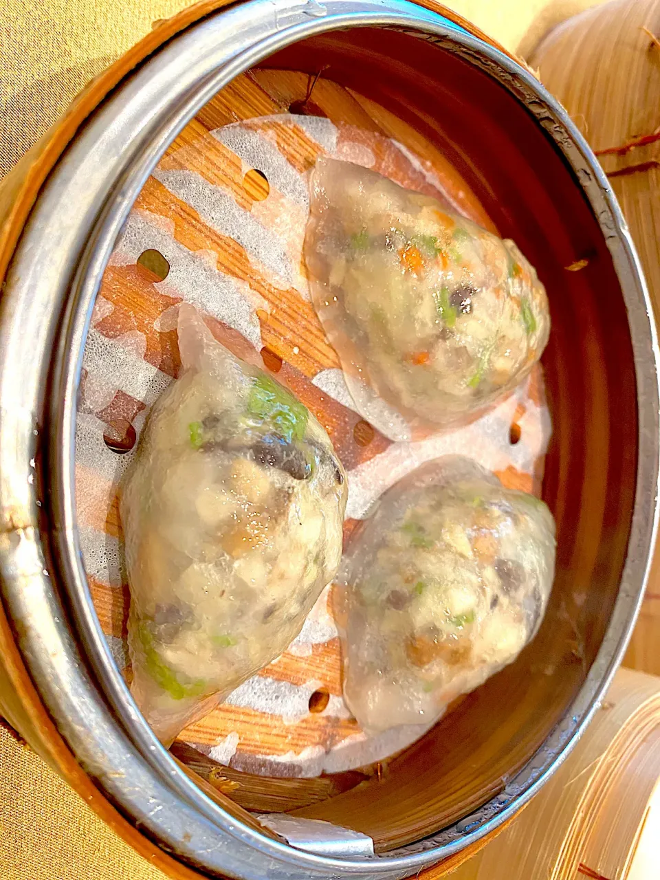 Vegetables dumplings with peanuts|skyblueさん