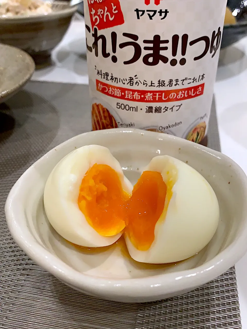 半熟ゆで卵にこれ！うま！つゆで卵豆腐？|ケイさん