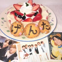 Snapdishの料理写真:誕生日おめでとう！レアチーズケーキ|まどかさん