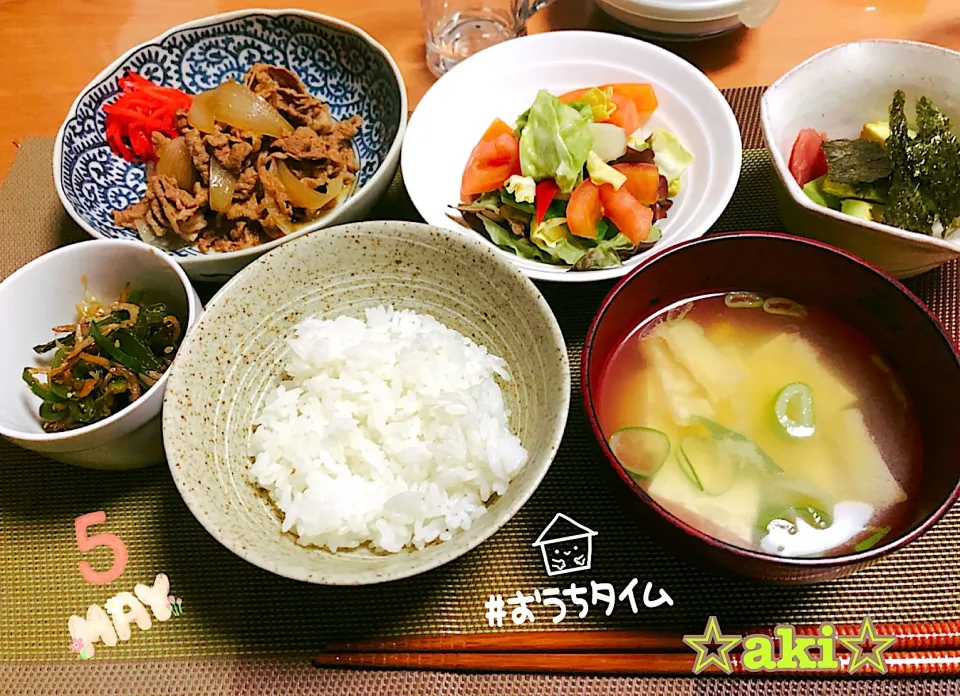 Snapdishの料理写真:夜ゴハン🍴✨‼︎  〜2020.05.01🍀〜|☆aki☆さん