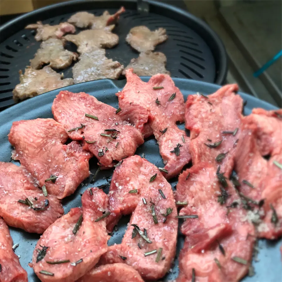 Snapdishの料理写真:牛タンのみの焼肉♫|ふじこさん