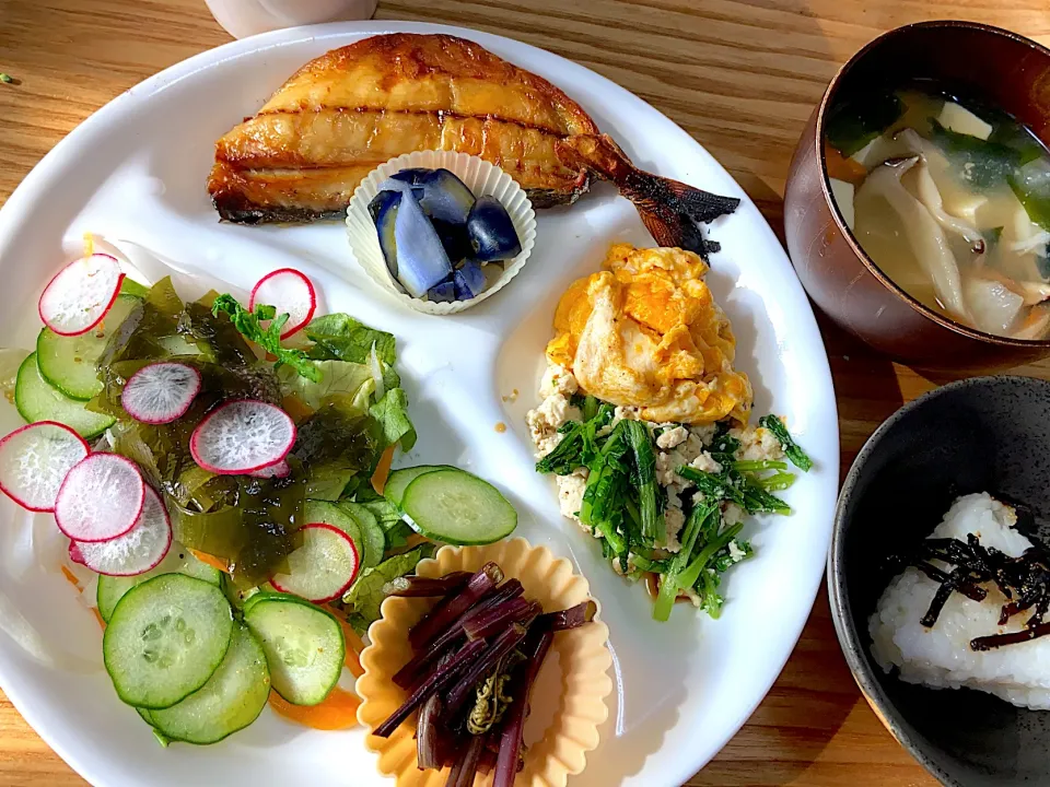 朝食、焼き魚定食|「蘭」さん