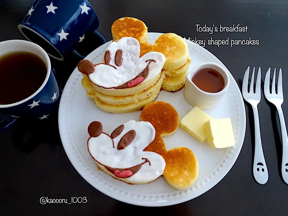 ミッキーパンケーキ🥞|かおるさん