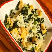 Rice, chicken, spinach, cheese bowl! It's as easy as the name sounds!|Jeovankhaさん