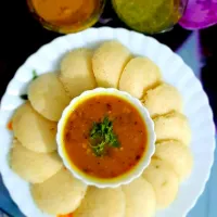 Snapdishの料理写真:ayyo...idli Sambhar❤❤💗💗💗|Urvashi Khedwalさん