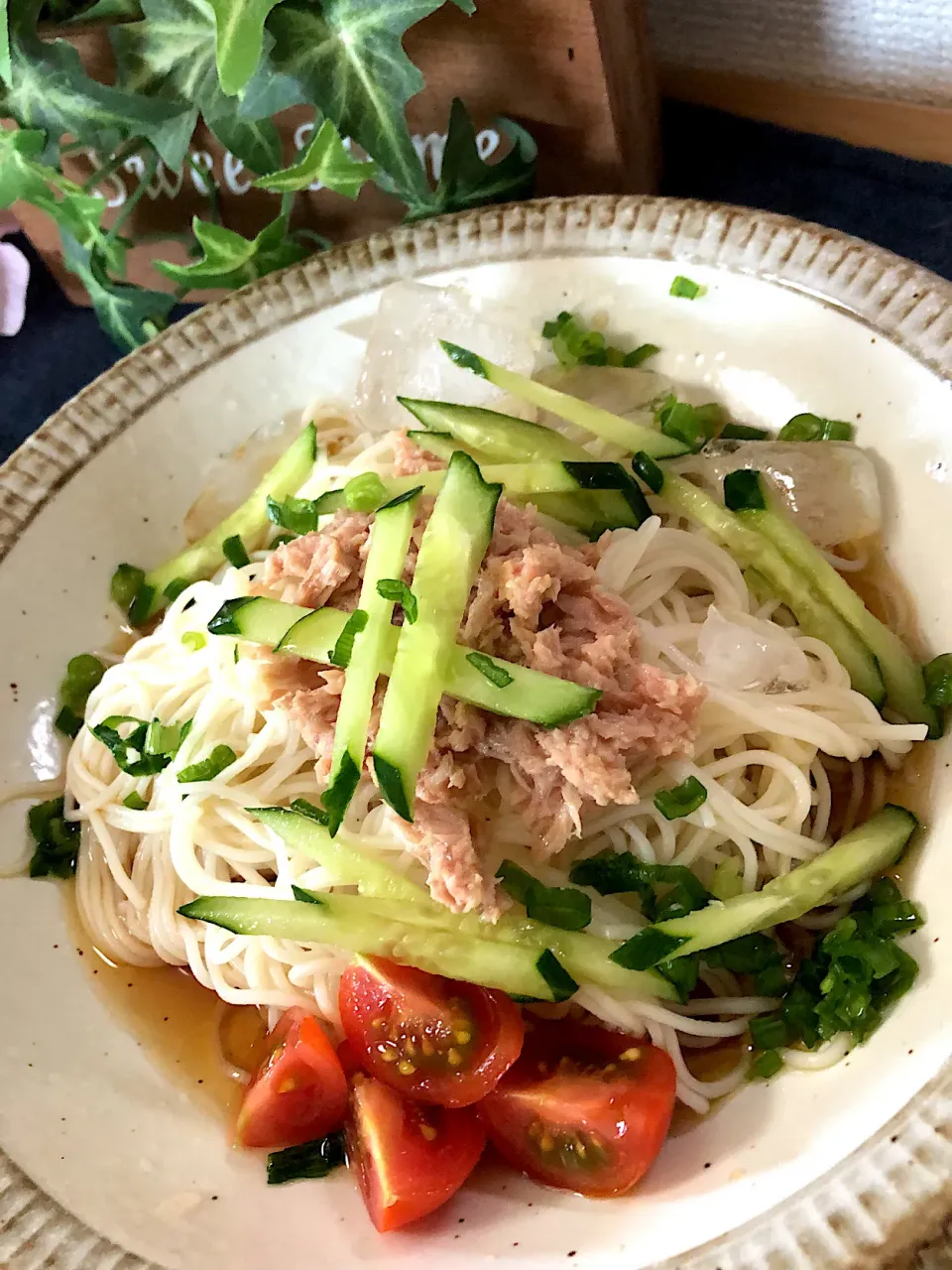 Snapdishの料理写真:冷やしそうめん|kazumi_a♡さん