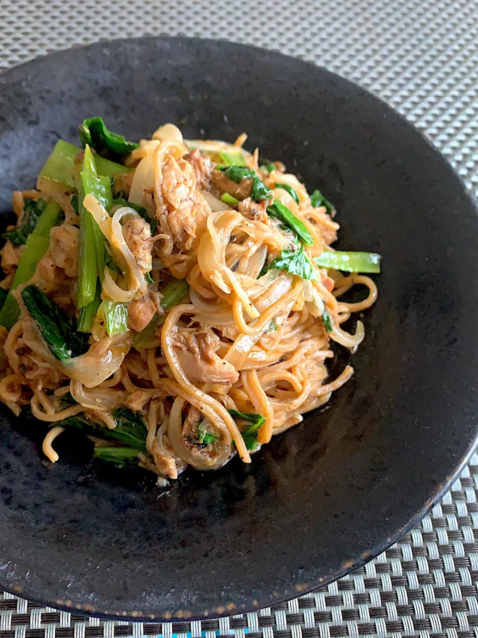 サバ缶パスタ、手抜きランチ！|しげちゃんさん